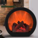 Plastic Indoor LED Wall Lamp Battery Touch Flame Fireplace Light for Party