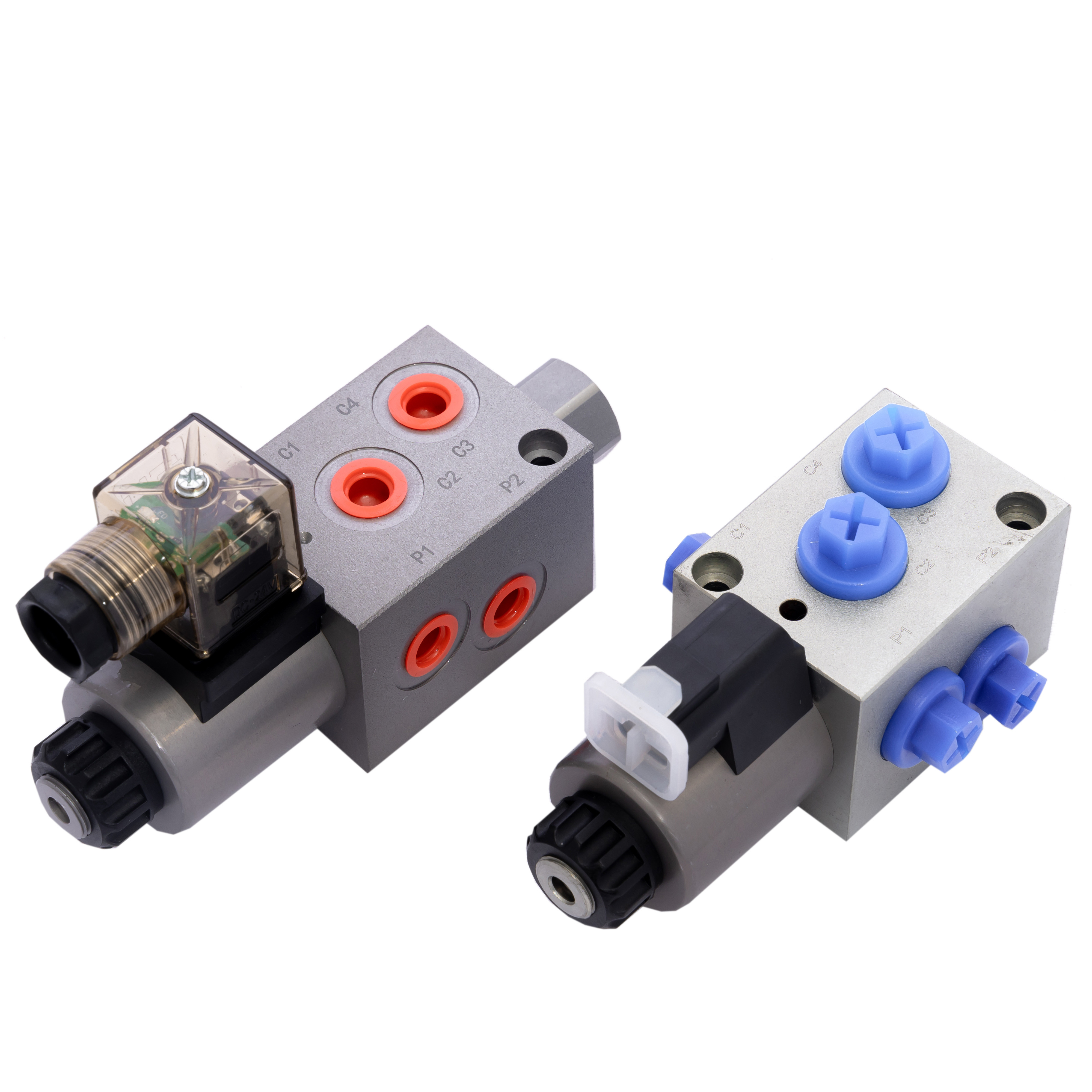 315Bar Industrial Hydraulic Valve 6 Way 2 Position Double Solenoid Valve