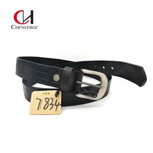Quality Antiwear Ladies Black Leather Belt , Multiscene Full Grain Cowhide Belt wholesale
