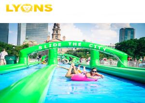 Quality Funny Commercial Insane Huge Inflatable Water Slide PVC Tarpaulin Durable wholesale