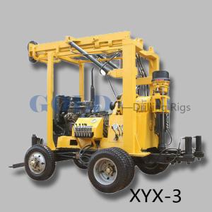 Quality xyx-3 trailer mounted versatile drilling rig , hydraulic drill mast wholesale