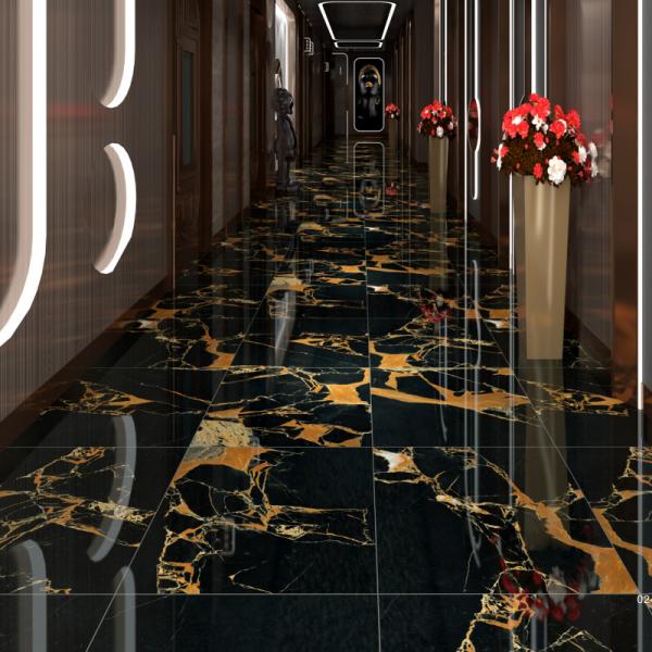 Ceramic Kitchen Floor Tile Porcelain Material Water Absorption 0.05% Perfect for