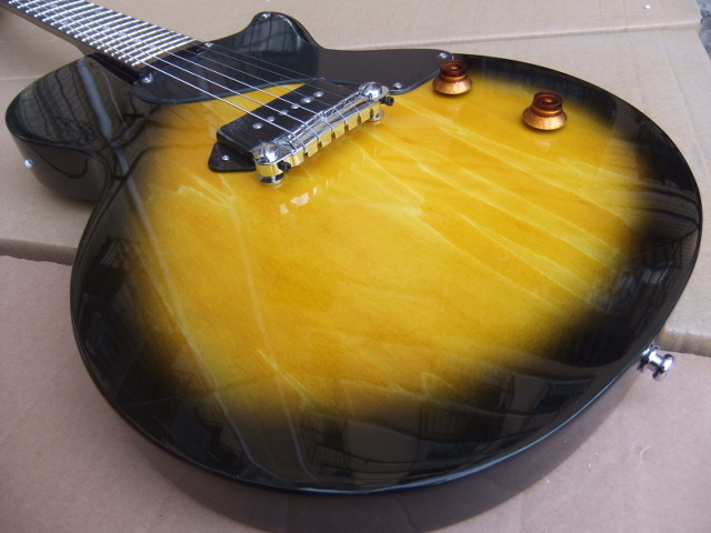 Custom Wholesale Cibson LP Junior Electric Guitar Top Quality In Brown