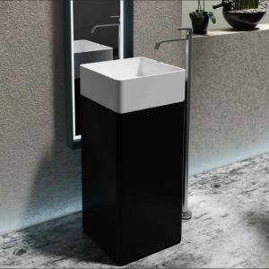 Quality High Gloss Freestanding Vanity Basin Non Porous Home Hotel Use wholesale