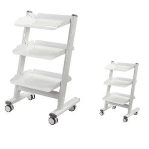 Quality Dental Clinic 3 Layer Dental Trolley Hospital Mobile Instrument Cart With 4 Universal Wheels wholesale