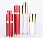 Cosmetic Package Round Plastic Lotion Cream Empty Airless Bottle With Pump
