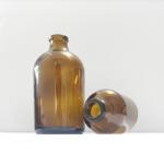 50ml 100ml Soda Lime Glass Bottle Vial With Rubber Stopper And Caps