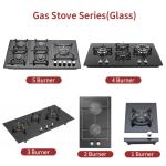 Standard Built In 5 Burner Gas Stove Oem Odm Metal Knob