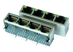 China 7499131440 1X4 RJ45 Multi Connector 1000 Base - T W / EMI Fingers LPJG46963-8A4NL-2 on sale