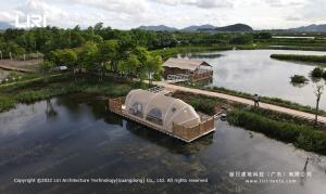 Quality 6m Outdoor Waterproof Luxury Glamping Tents For Bathroom wholesale