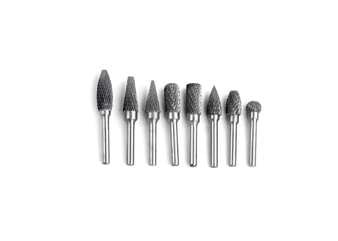 Carbide Rotary Burrs Tungsten Double Cut Die Grinder Bit 1/4 Inch 6mm Shank and 8mm Head Carving Tool for Metal Carving
