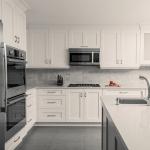 Custom Size Waterproof Smart Wood Kitchen Cabinets with Sink Fireproof Shaker