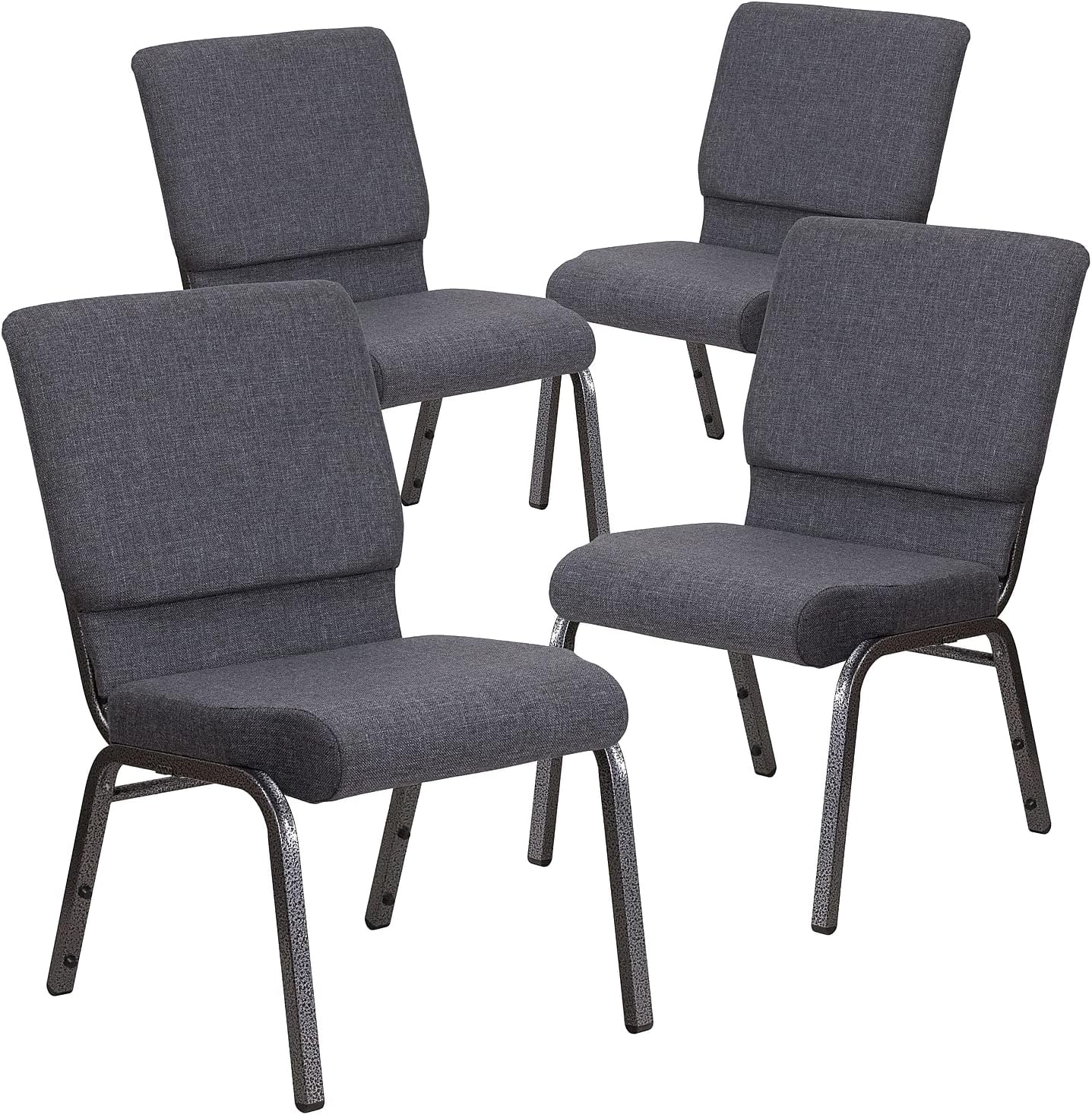 Metal Stackable Padded Connecting Modern Church Chair For Theater