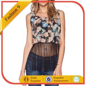 Quality FLORAL FRINGE TANK wholesale