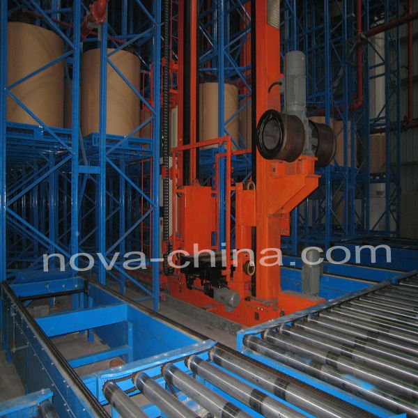 Heavy Duty Storage Shelves With Conveying System , Asrs Adjustable Shelving Systems