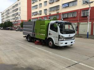 Quality 5 cbm water tank and 5 cbm dust tank 120hp Eu 5 Engine Street Clean HIgh Pressure Road Sweeper wholesale