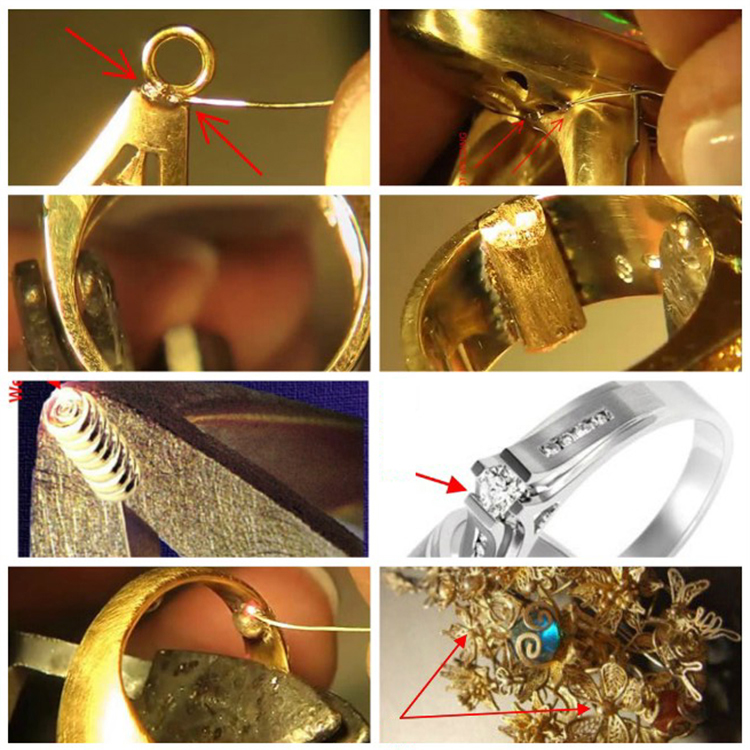 Portable Jewelry Welding Machine 100w 200w Yag Laser Welder for Gold Silver Soldering Easy Operate Manual Handheld