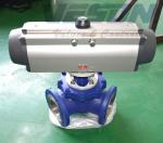 Aluminum Alloy 180 Degree Pneumatic Actuator 2 - 8Mpa Pressure Range
