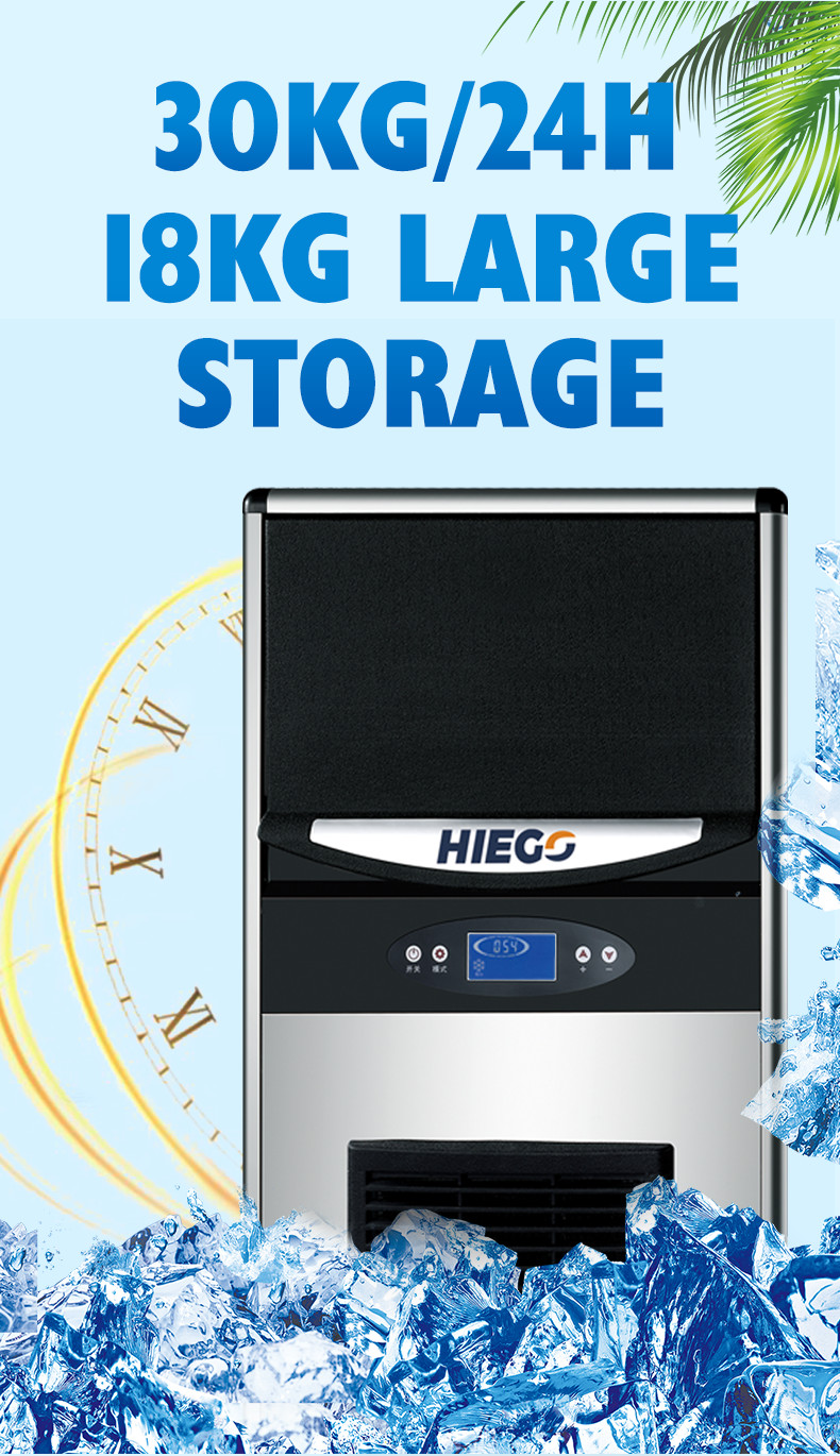 30KG/24H Full-Automatic Cube Ice Maker Machine Factory Price Ice Cube Maker