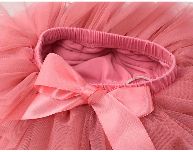 Polyester Infant Girls' Tulle Tutu Skirt Bloomers For Kids Baby Clothing
