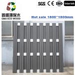 Moisture Proof 200mm WPC Fence Panels Anti Corrosion Outdoor Composite Fence