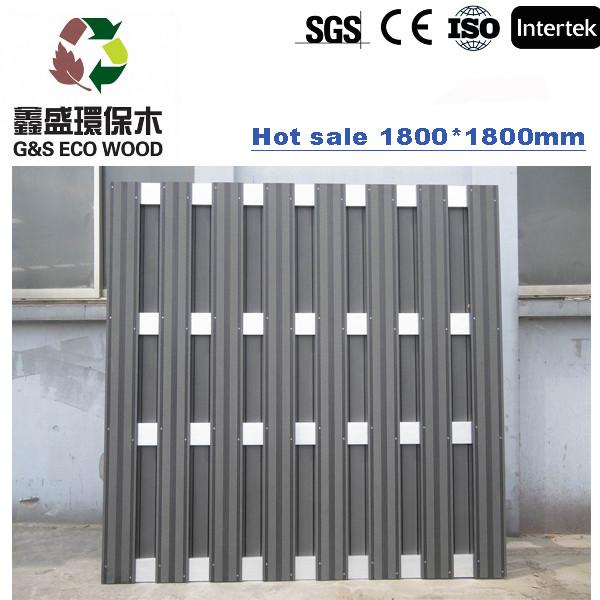 Moisture Proof 200mm WPC Fence Panels Anti Corrosion Outdoor Composite Fence
