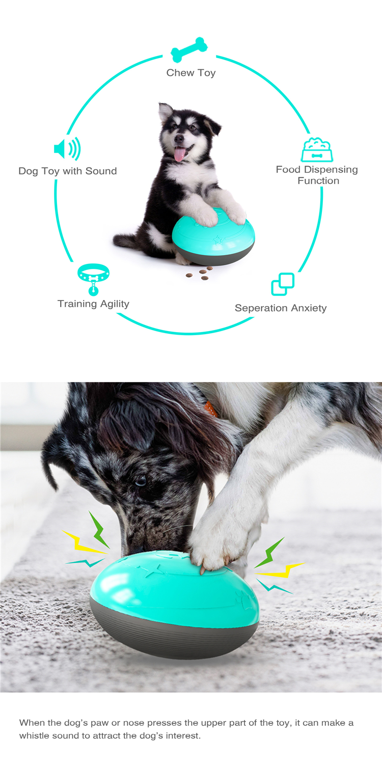 Factory Wholesale Supplier Designer New Interactive Squeaking Leaking Food Grinding Teeth Slow Feeder Dog Puzzle Toys
