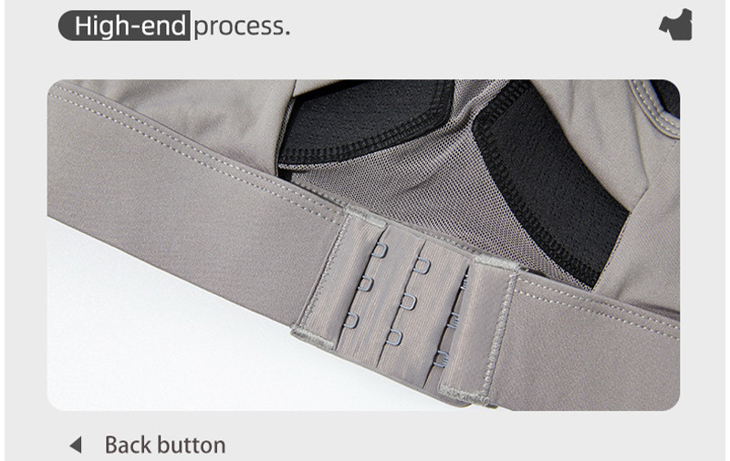 Shockproof Plus Cup Sports Bra Womens Fixed Breast Pad With Shoulder Strap