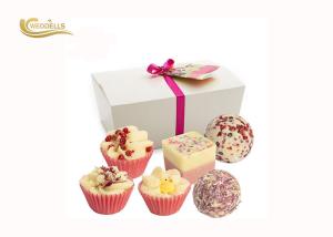 Quality Dessert Scent Bath Bomb Gift Sets Shape Customized Natural Essential Oil Bath Fizzy wholesale