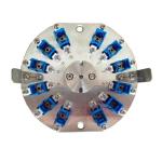 Center Pressure Round SC PC Fiber Polishing Disc Jig 12 Connectors