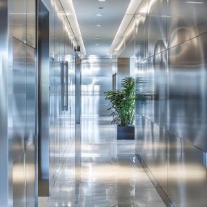 Quality Lightweight Stainless Steel Honeycomb Cladding, High-Gloss, for Modern Interiors wholesale