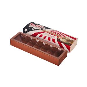 Quality 1mm Thick Custom Chocolate Gift Packaging Boxes With Plastic Insert Sleeves wholesale