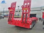 BPW 3 Axles 60 Tons Loading Low Bed Semi Trailer