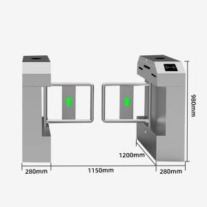 Quality Stylish Swing Barrier Turnstile, High Throughput Rate 30p/m wholesale