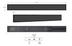 Super Slim Indoor Digital Signage Displays Ultra Wide 23.1" Robust Steel Chassis