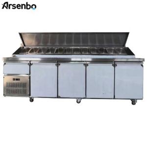 Quality Multiscene Pizza Refrigerated Counter Fridge SS304 Wear Resistant wholesale