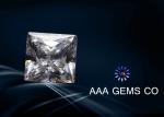 Certified Enhanced Square Moissanite Loose Stones Supper White 6.5mm