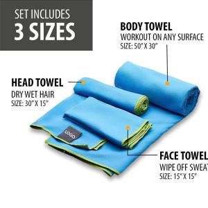 Quality Custom Quick Dry Fitness Gym Microfiber Sports Towel With Logo And Bag wholesale