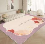 Lovely Flower Living Room Floor Carpets Imitation Cashmere Material 120*180cm