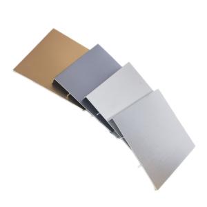 Quality 6000 Series Aluminium Decorative Profiles Middle Gold square aluminum extrusions wholesale
