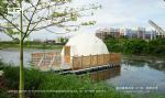 Luxury Geodesic Dome Hotel Glamping Tent Tube Type Water Resistant