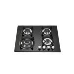 Electronic Ignition Kitchen Stove Cooker Built In 4 Burner Tempered Glass Gas