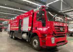 10 Ton Foam Rescue Engine Fire Truck 6x4 For Emergency Fire Fighting