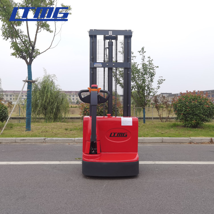 LTMG small Colorful Auto Electric 1.5ton 2ton electric stacker lift 3 meter plate stacker forklift stacker
