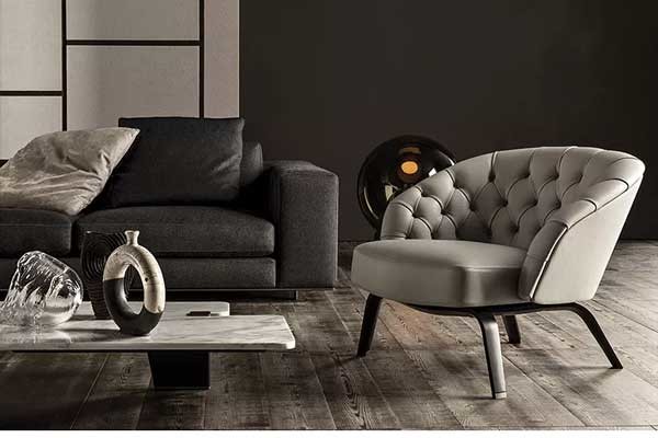 Luxury Lounge Restaurants Furniture Modern Night Club Single Sofa