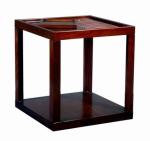 Rubber Wood Square Side Coffee Table For Hotel Square End Table