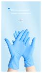 Blue Synthetic Disposable Gloves Multiple Purpose Customized Logo