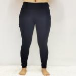 Side Pocket Horse Riding Pants Brushed Keep Warm Equestrian Riding Leggings