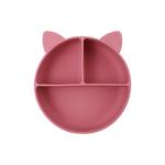 Cat Style Kids Silicone Bowl , Colorful Silicone Divided Suction Plate OEM