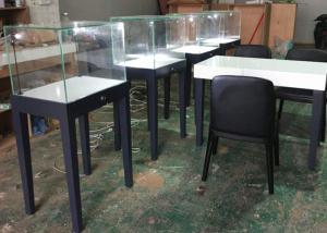 China Large Qty Exhibition Display Cases Matte Gray Color Modern Simple Design on sale